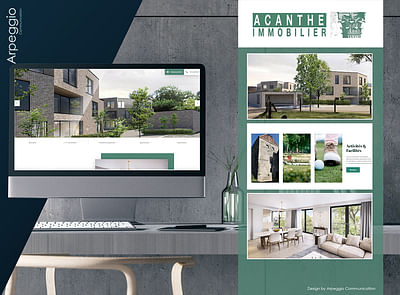 ACANTHE IMMO - Website creation and development - Création de site internet