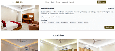 hotel and restaurant website - Création de site internet
