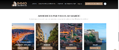 Plateforme d’annonces pour l’immobilier professionnel - Création de site internet