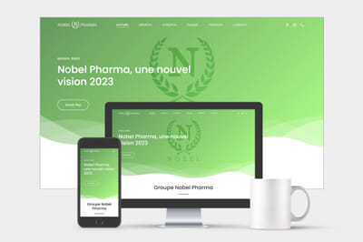 Création Site Web - Nobel Pharma - Website Administration