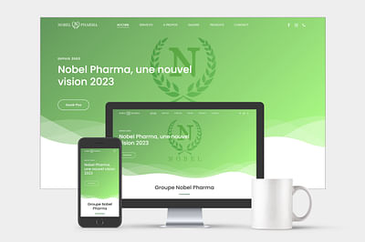 Création Site Web - Nobel Pharma - Website Administratie