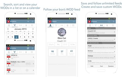 Workout Tracking App – myWOD - App móvil