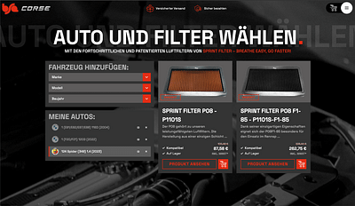 BSA Corse Webshop Ecommerce Development - 3D