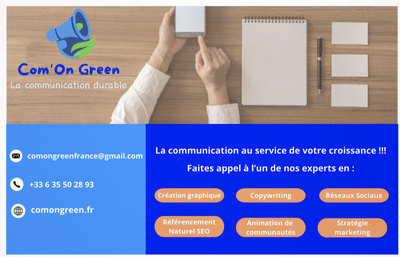 Identité de marque de Com'On Green - Evénementiel