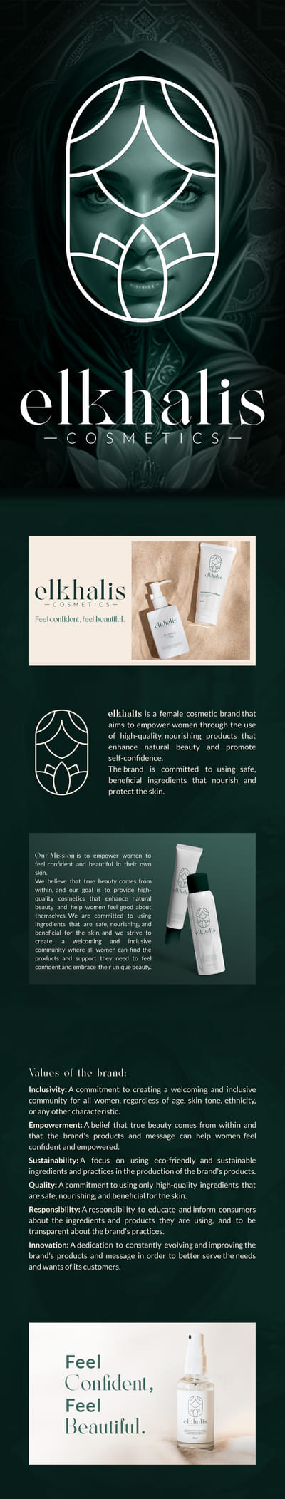 ELKHALIS | Identity Cosmetic brand - Social media