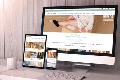Les Pas Petits : site e-commerce et espace revendeurs B2B - E-commerce