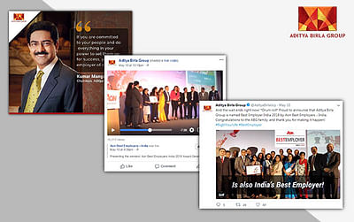 #BigOnIdeas campaign for Aditya Birla Group @ TEDx - Social Media