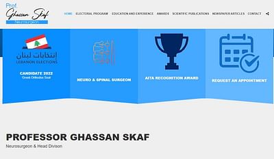 MP Ghassan Skaf - Website Creation