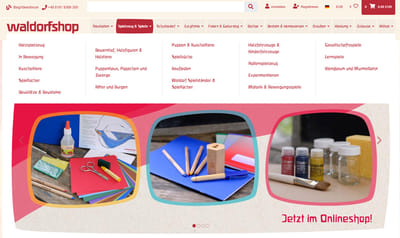 Waldorfshop Webshop-Optimierung und SEO-Anpassu... - Webseitengestaltung