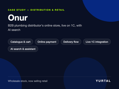 B2B distributor online store with 1C integration and AI search - Desarrollo de Software