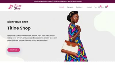 Titine Shop - Website Creation