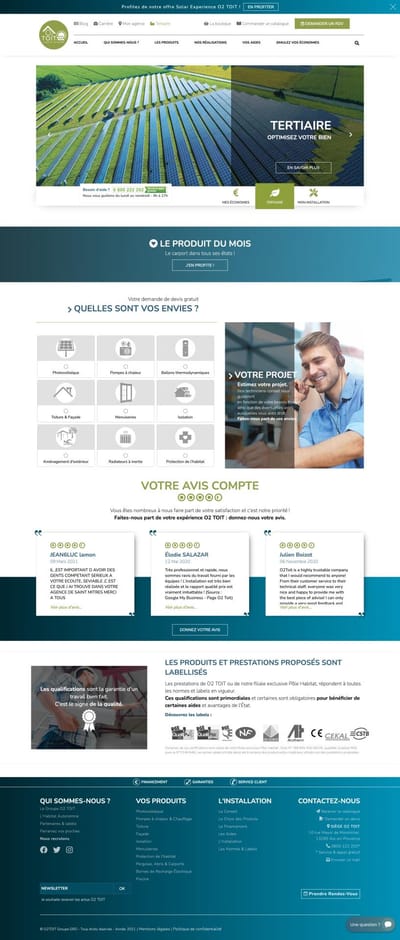 Refonte totale du site internet - Website Creation