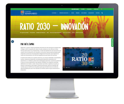 Rediseño Web Colegio Seminario - Création de site internet