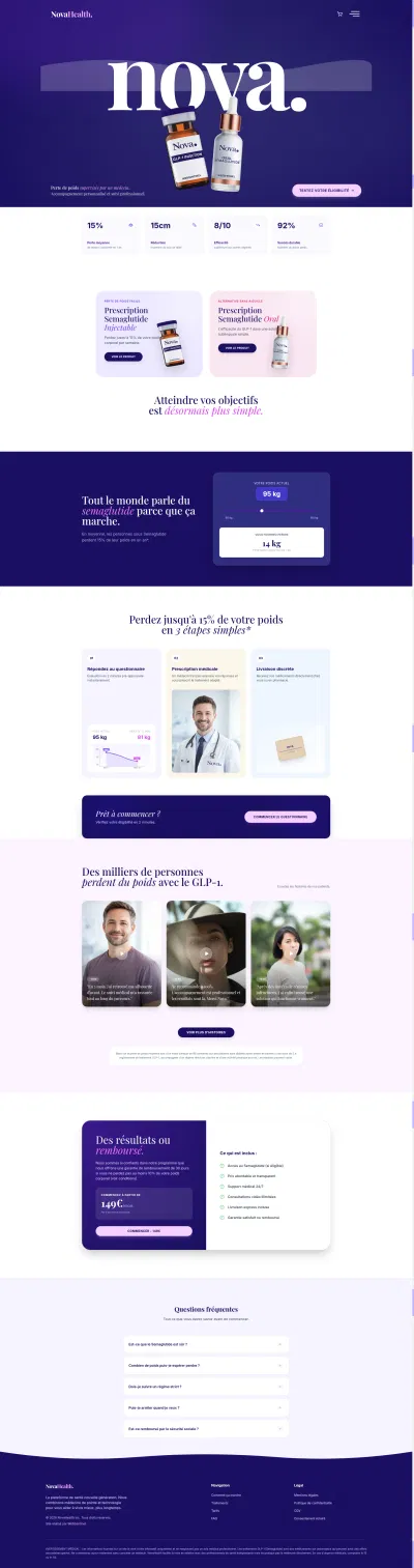 Nova Health - E-commerce
