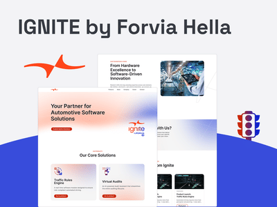 IGNITE by Forvia Hella – Brand Relaunch and Modular Website - Création de site internet