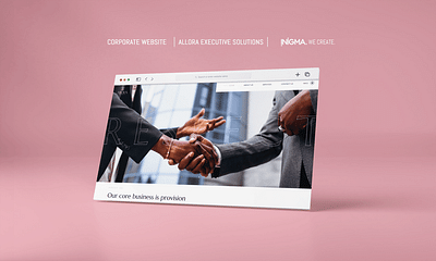 Allora Executive Solutions Corporate Website - Webseitengestaltung