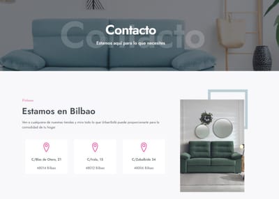 Pagina web + SEO + SEM para tienda local de Sofás - Estrategia digital