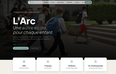 Refonte site de l'ARC - Ecole privée - Webseitengestaltung