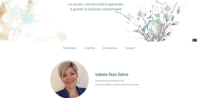 Site vitrine - Stan Zahno - Création de site internet