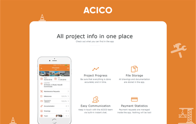 ACICO - Real Estate CRM for Builders - Grafikdesign