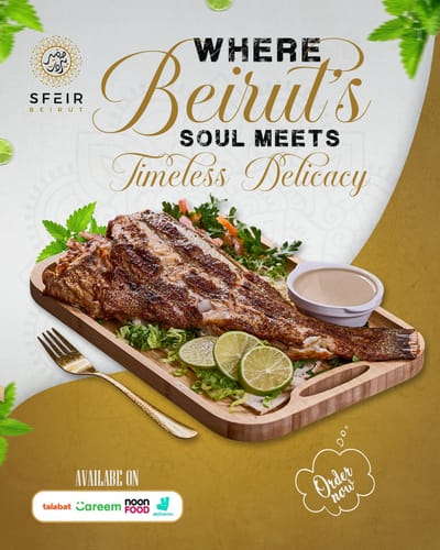 Social Media Post Design for Sfeir Beirut Restauran - Grafikdesign