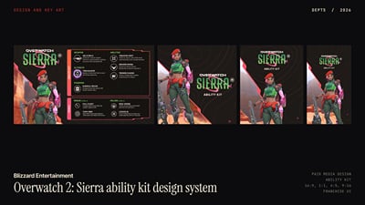 Overwatch 2: Sierra ability kit design system - Graphic Design