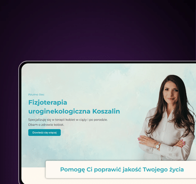 Gabinet fizjoterapii - Webseitengestaltung