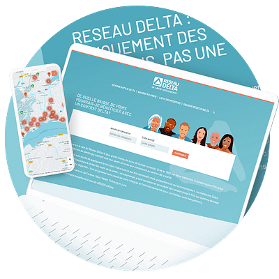 Réseau Delta, création du site internet - Création de site internet