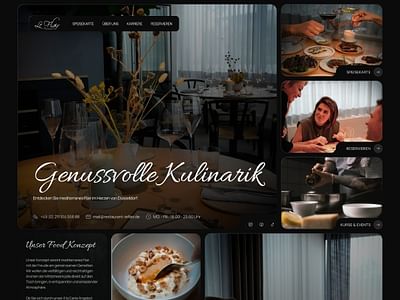 Le Flair Restaurant • Webflow Webseite - Videoproduktion