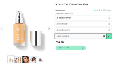 A beautiful new UX for an AI cosmetics website - Software Ontwikkeling