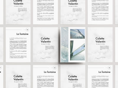 Dossier de presse Colette Valentin - Textgestaltung