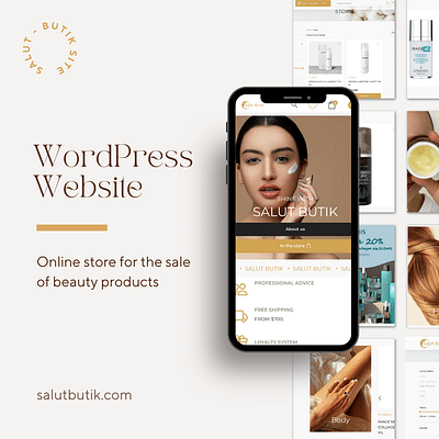 WordPress Development of a Cosmetics Store Website - Website Creation