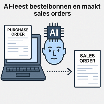 AI-leest bestelbonnen en maakt sales orders - Software Ontwikkeling