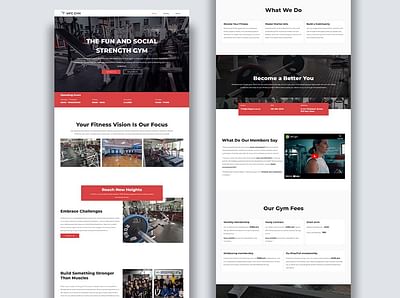 Web design MFC gym - Webseitengestaltung