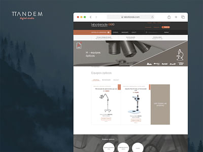 Labotienda: desarrollo a medida ecommerce - Website Creatie