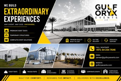 Tents for Events-Tent Rental UAE-Tents for Sale-Tent Rental Dubai - Evénementiel