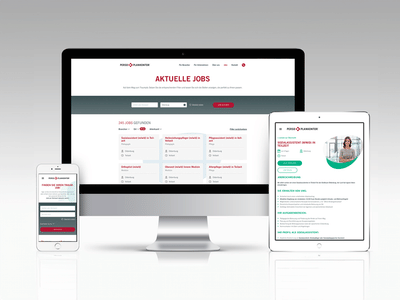 Nutzerzentriert zum passenden Stellenangebot - Webseitengestaltung