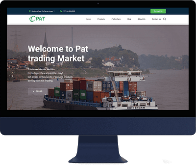 Pat Trading - Website Creatie