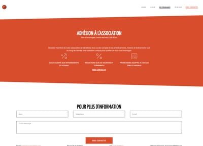 Association sportive - Création de site internet
