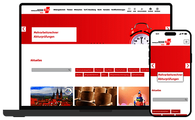 GEW Website Relaunch - Webseitengestaltung