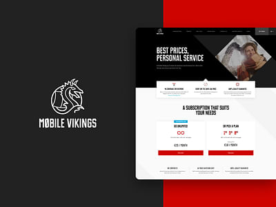 Mobile Vikings - Création de site internet