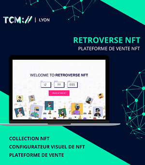 RETROVERSE NFT : Plateforme de vente NFT - Website Creation