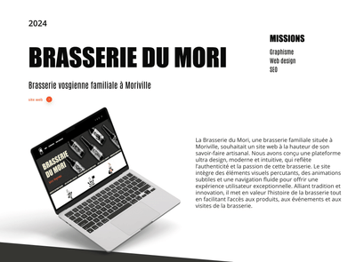 Création de site internet - Brasserie du Mori - Création de site internet