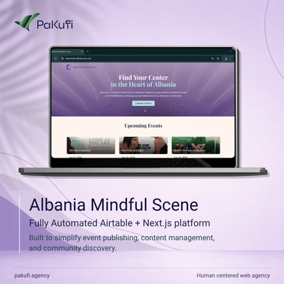 A Digital Platform for Mindful Events and Community Discovery - Website Creation