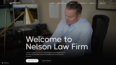 Nelson Law Firm: Doubled Traffic in Two Years - Photography
