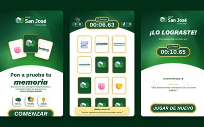 Juego Memorama para tótem táctil, Expo Cibao - Desarrollo de Software