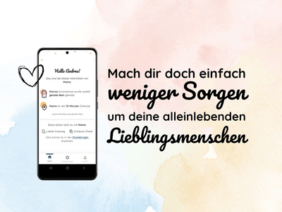 elderli - die App gegen Sorgen um deine Lieblingsmenschen - Mobile App
