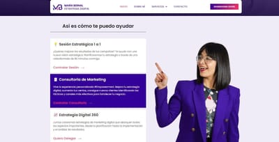 María Bernal | Diseño y Desarrollo Web - Creación de Sitios Web