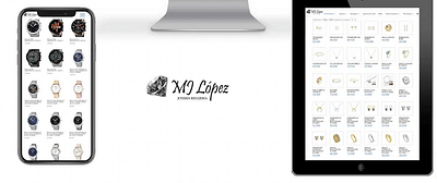 Página Web Joyería M. J. López - Création de site internet