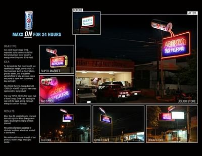 MAXX ENERGY 24 HOURS ON - Advertising